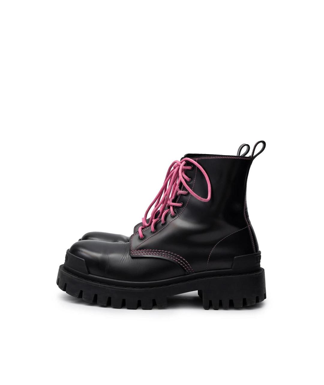 BALENCIAGA Черные кожаные ботинки, фото 5