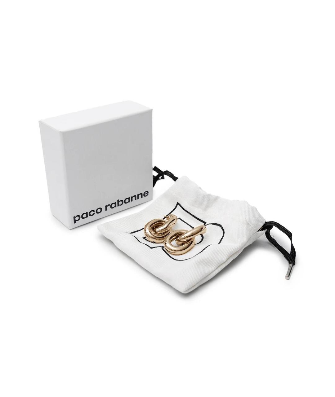 PACO RABANNE Золотые металлические серьги, фото 5