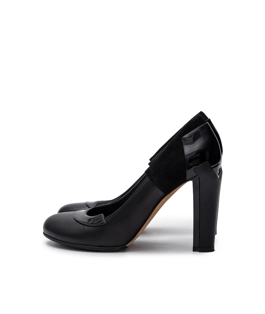 CHANEL Черные кожаные туфли, фото 5