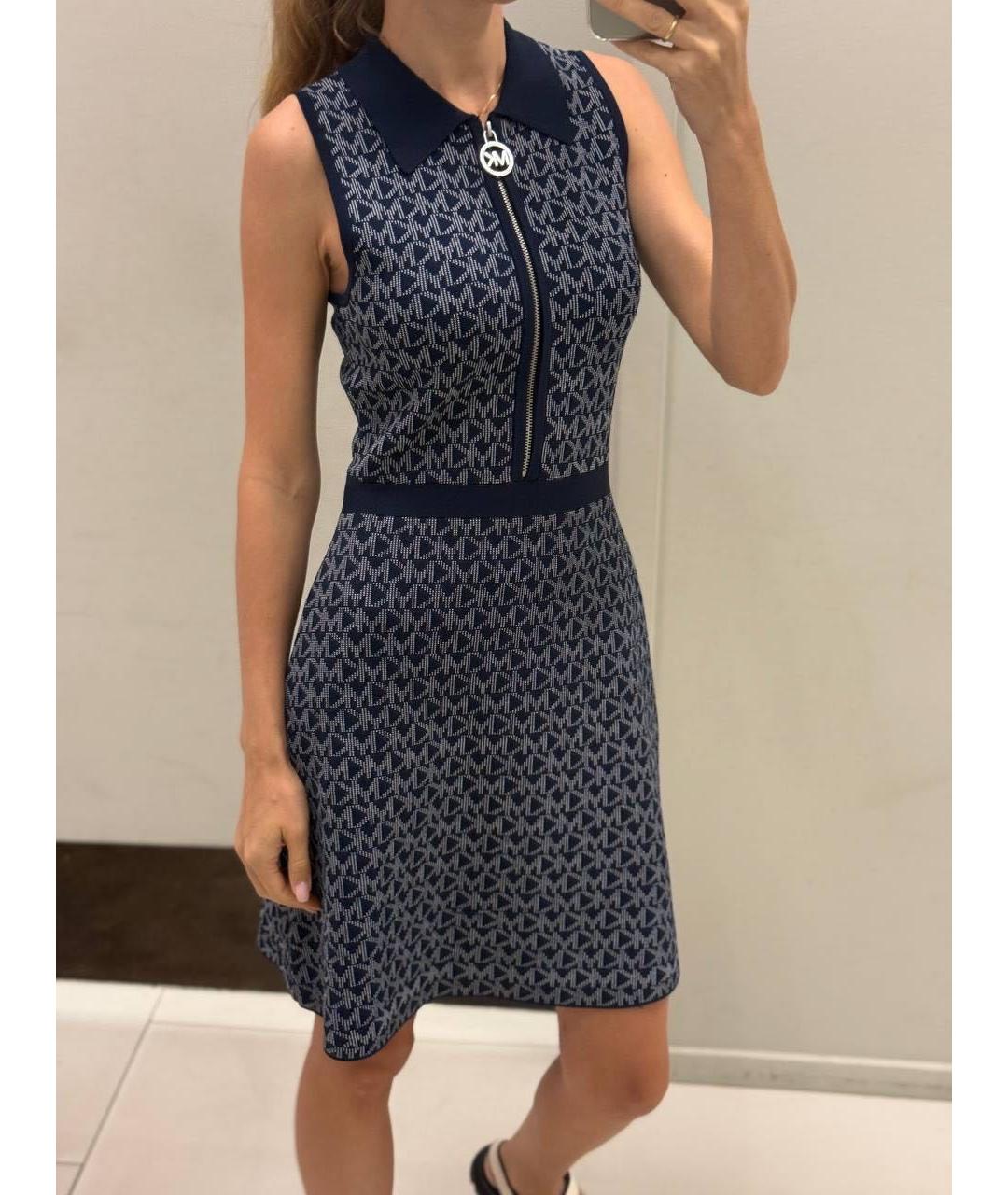 MICHAEL KORS Темно-синее повседневное платье, фото 4