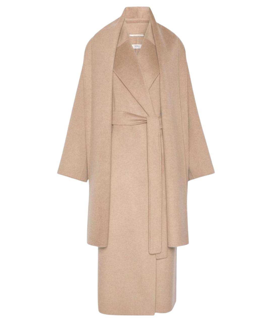 'S MAX MARA Бежевое шерстяное пальто, фото 1