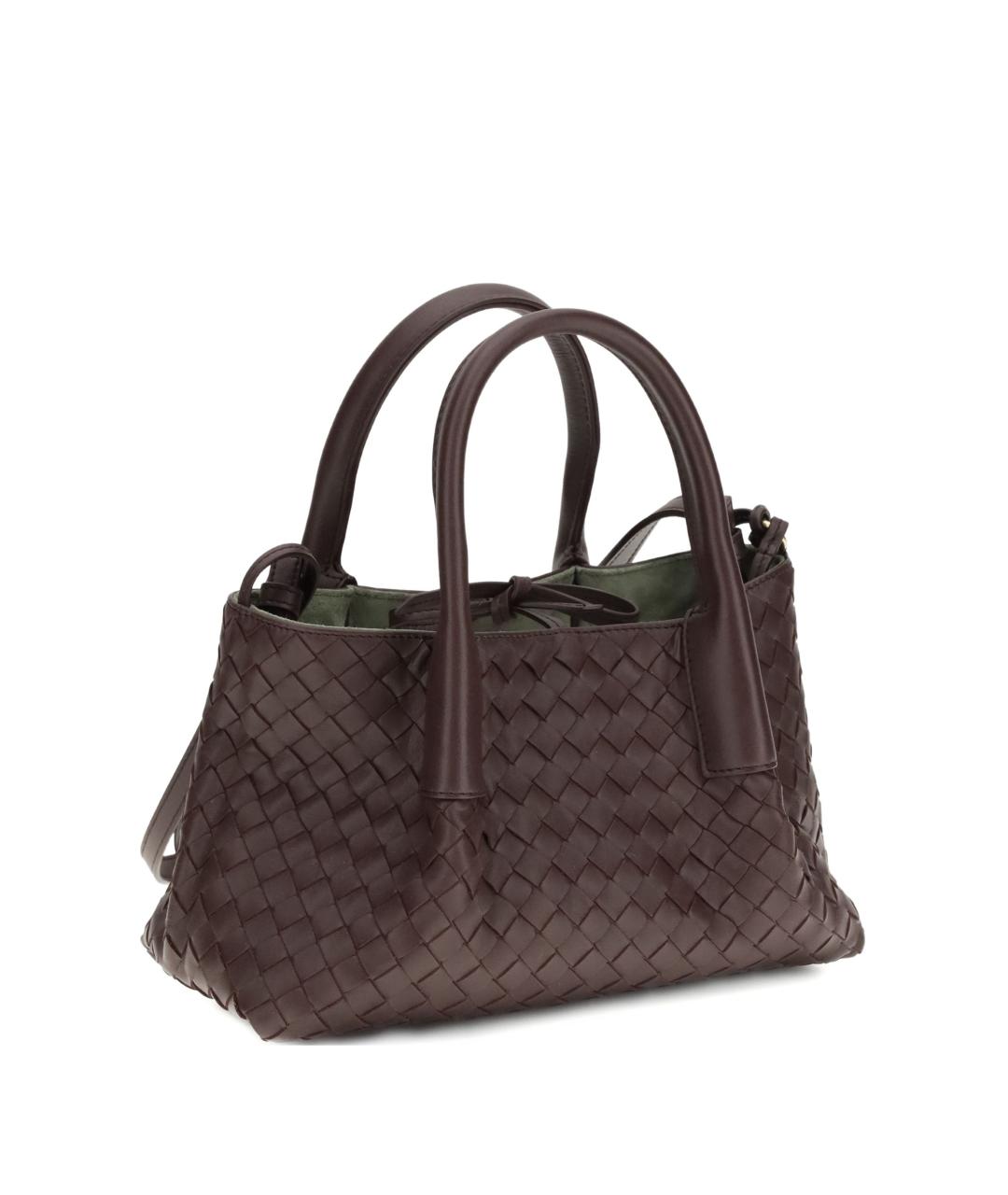 BOTTEGA VENETA Коричневая кожаная сумка тоут, фото 2