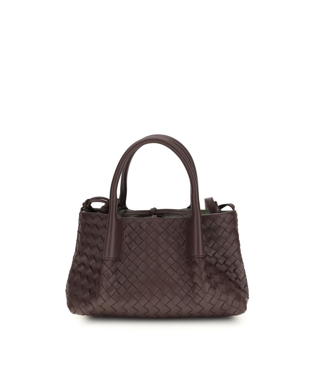 BOTTEGA VENETA Коричневая кожаная сумка тоут, фото 6
