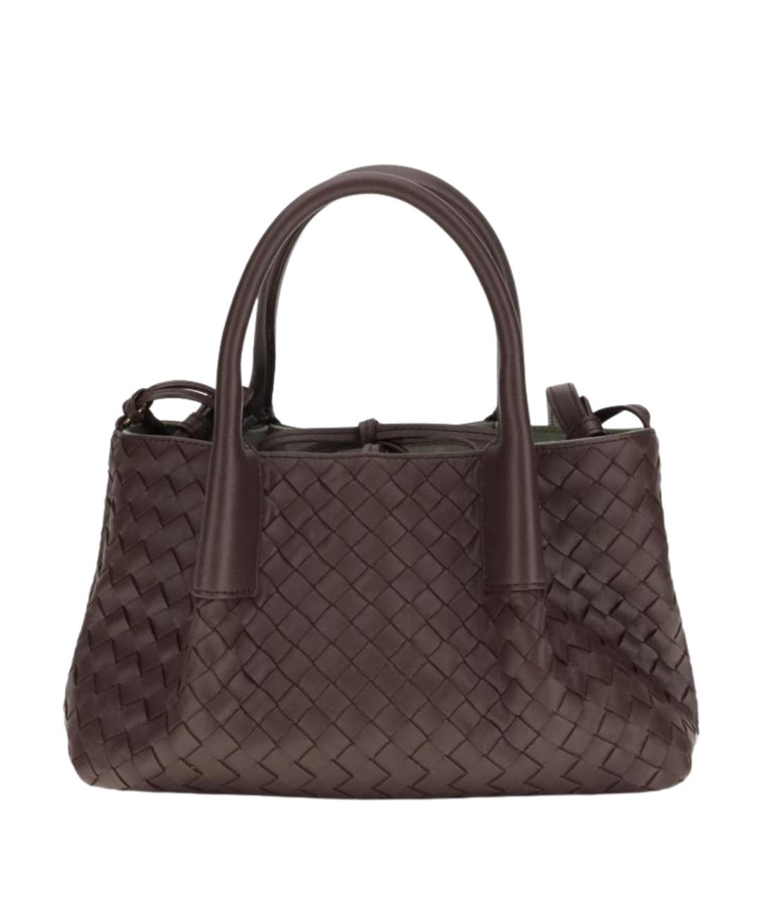 BOTTEGA VENETA Коричневая кожаная сумка тоут, фото 1