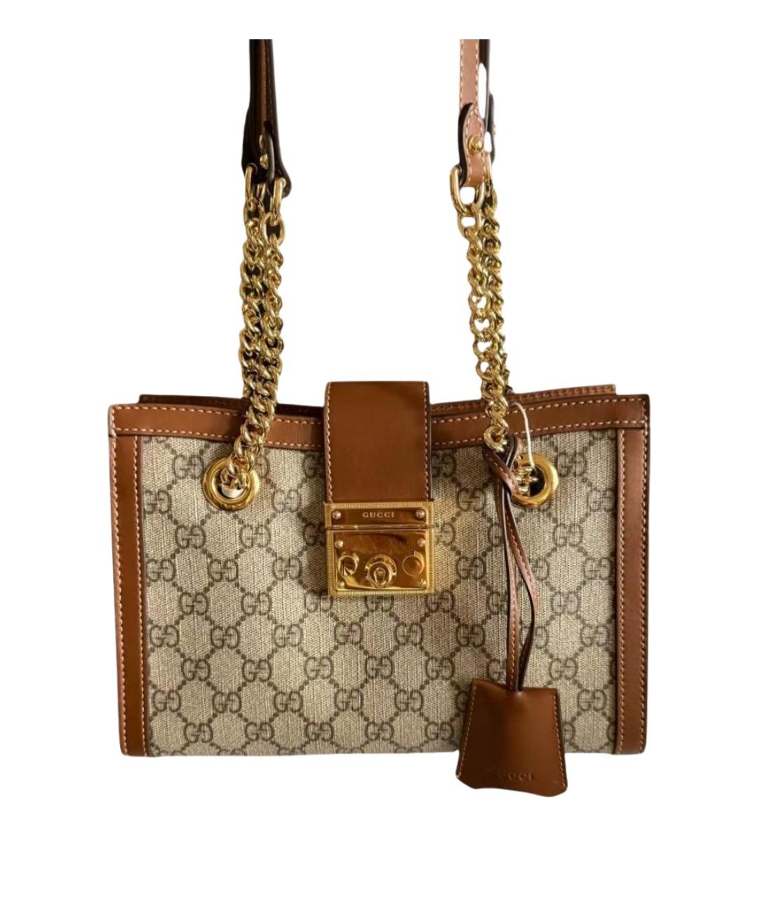 GUCCI Коричневая сумка через плечо, фото 1