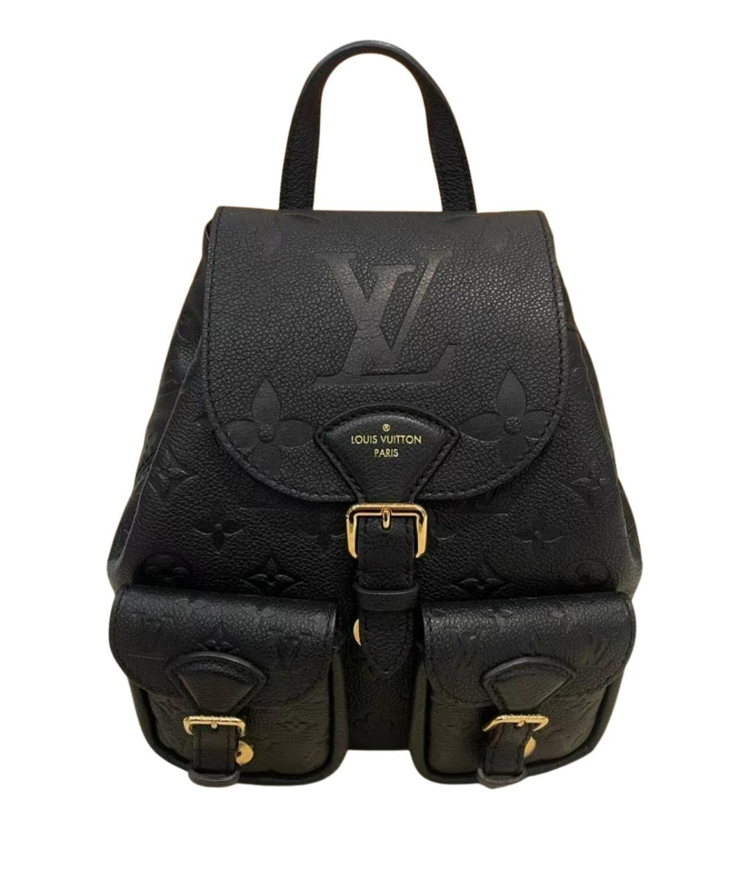 LOUIS VUITTON Черный кожаный рюкзак, фото 1