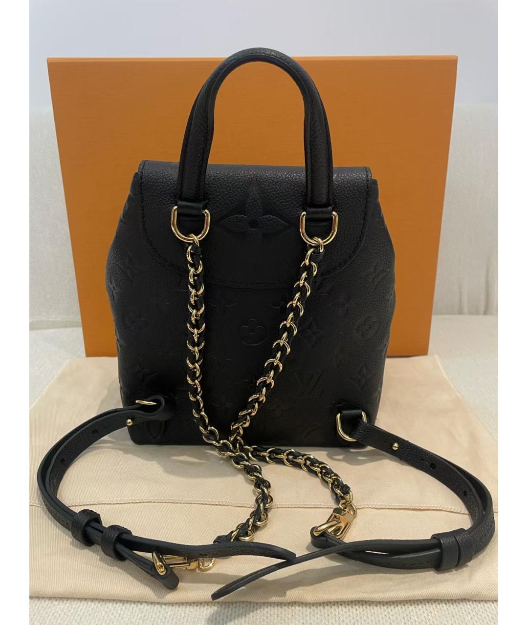 LOUIS VUITTON Черный кожаный рюкзак, фото 2