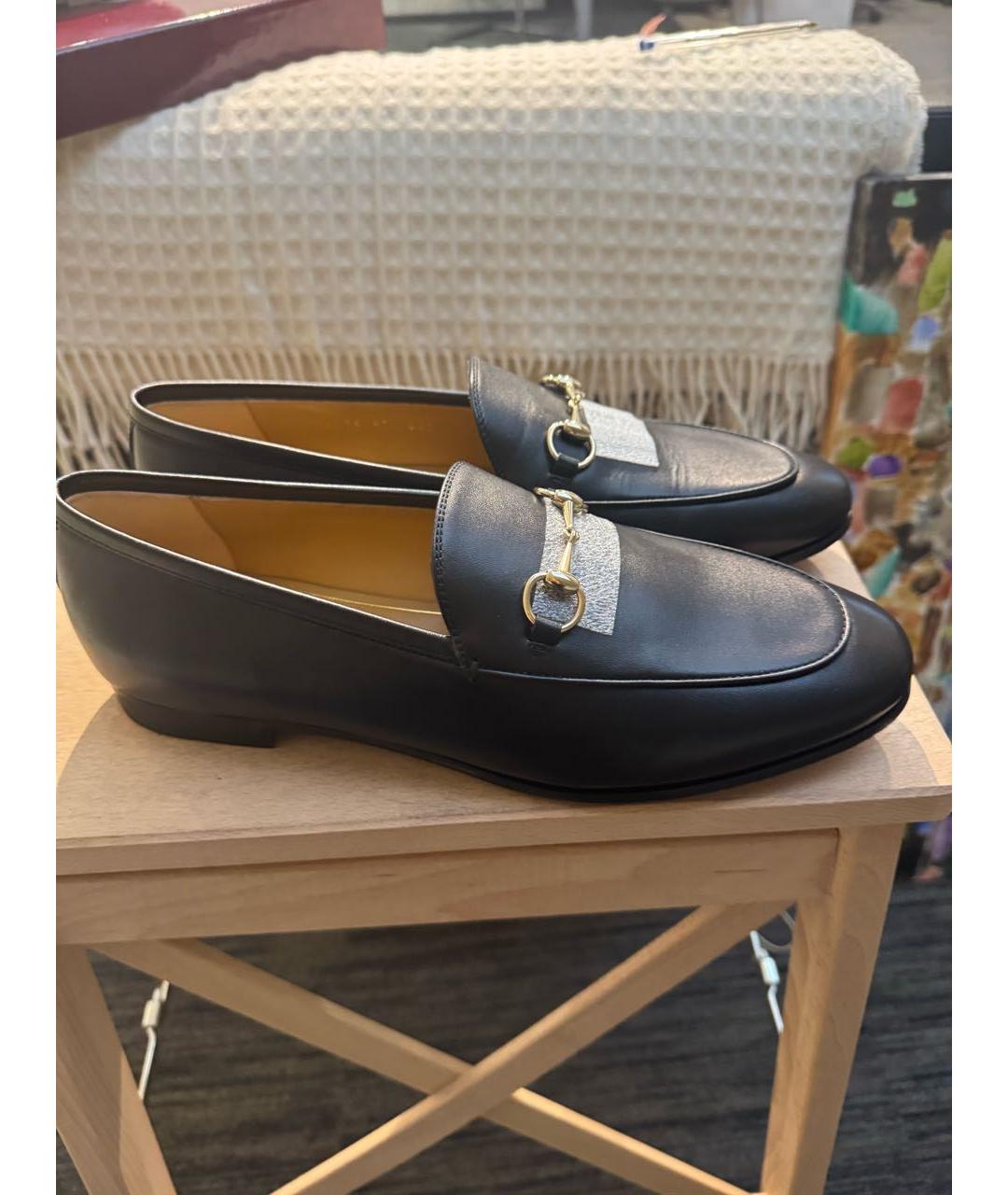 GUCCI Черные кожаные лоферы, фото 3