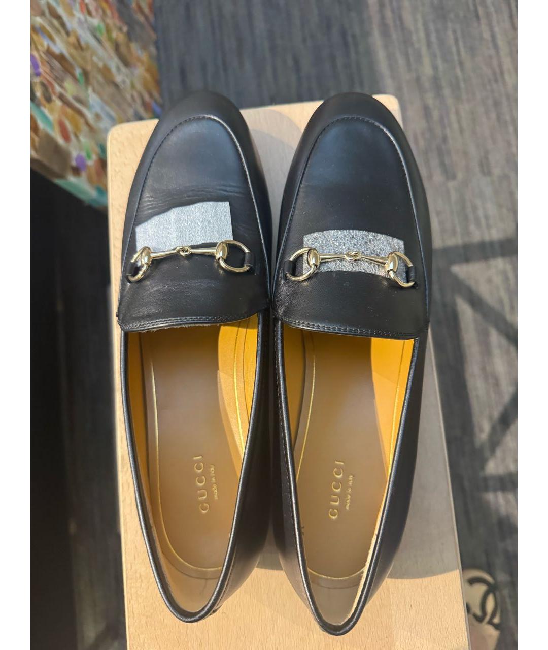 GUCCI Черные кожаные лоферы, фото 2