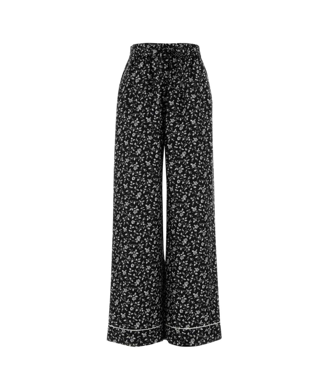 DOLCE&GABBANA Мульти шелковые брюки широкие, фото 3