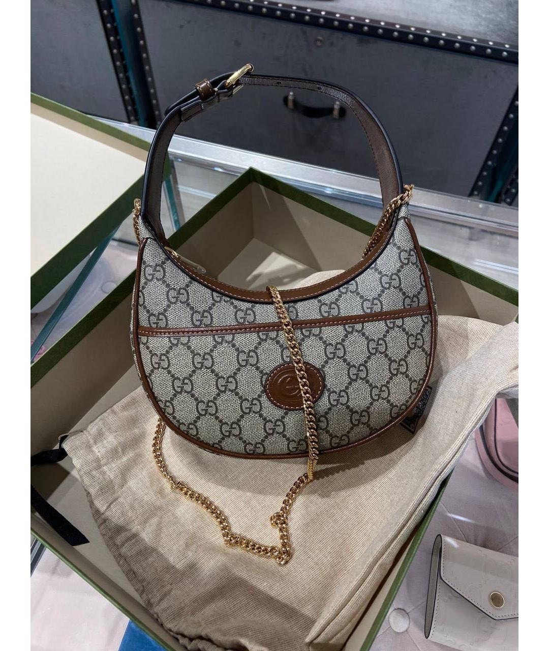 GUCCI Коричневая сумка через плечо, фото 7