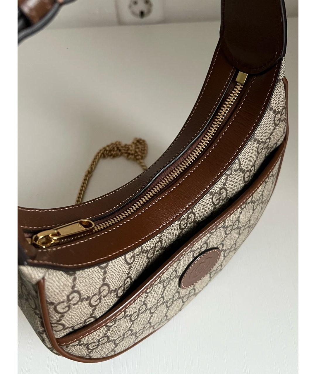 GUCCI Коричневая сумка через плечо, фото 4