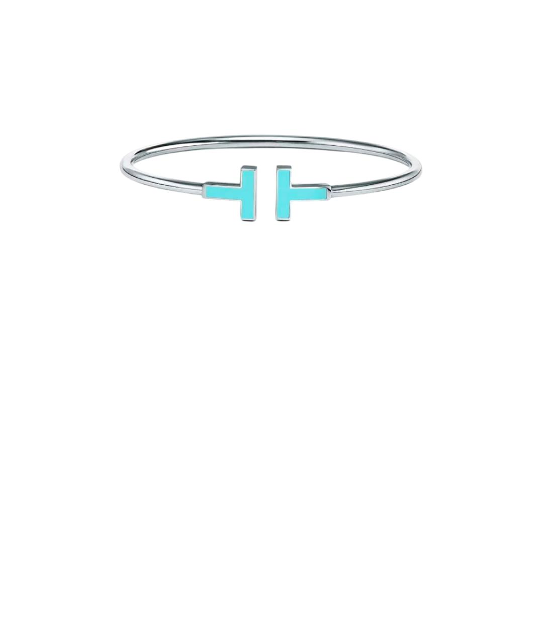 TIFFANY&CO Бирюзовый браслет из белого золота, фото 5