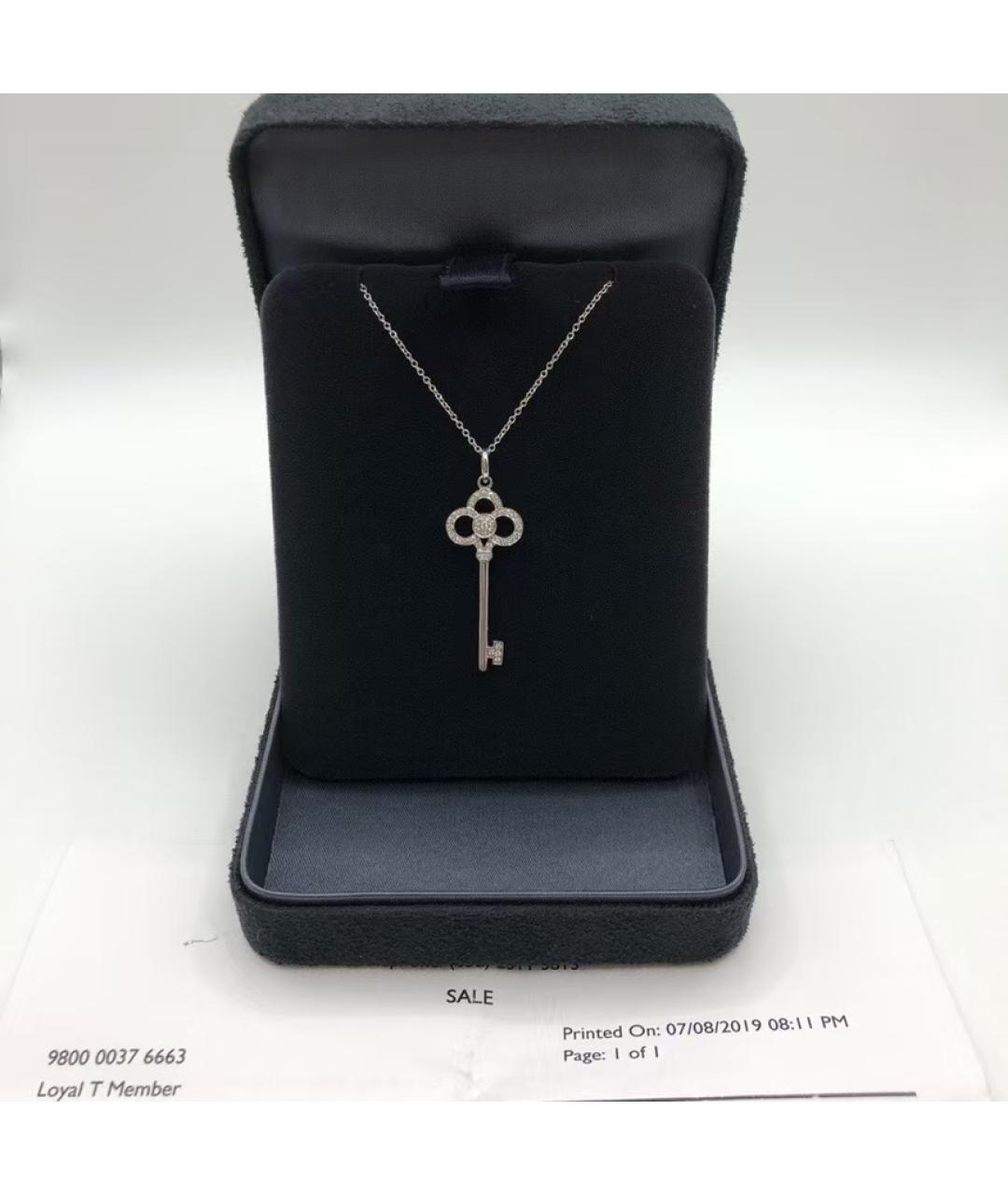 TIFFANY&CO Серебряная подвеска из белого золота, фото 3