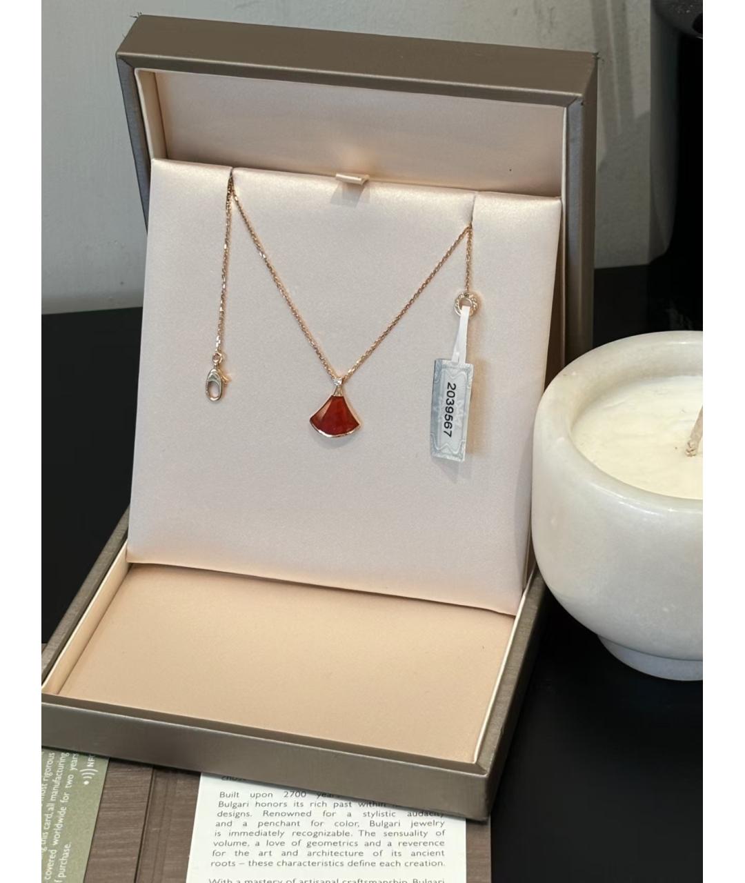 BVLGARI Красная подвеска, фото 2