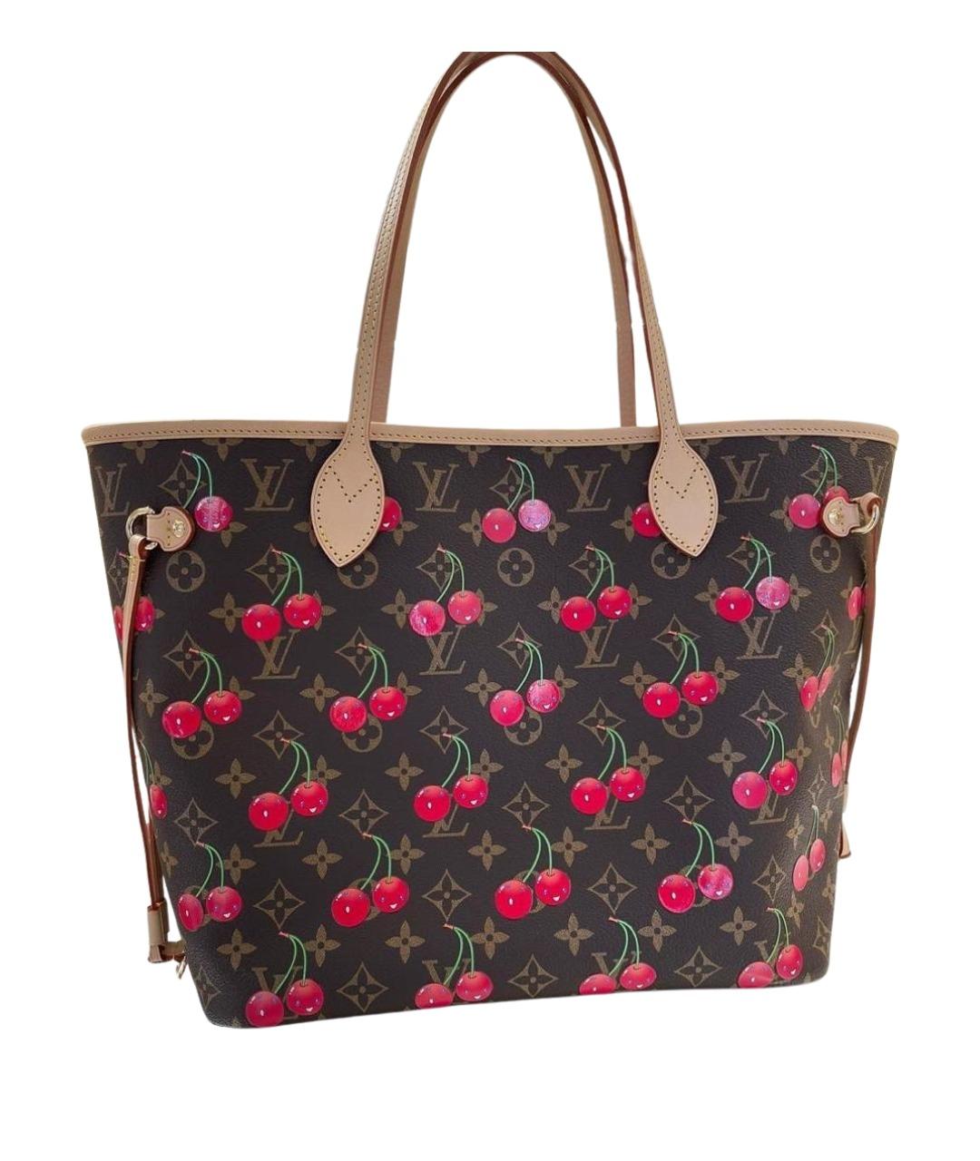 LOUIS VUITTON Коричневая кожаная сумка тоут, фото 1