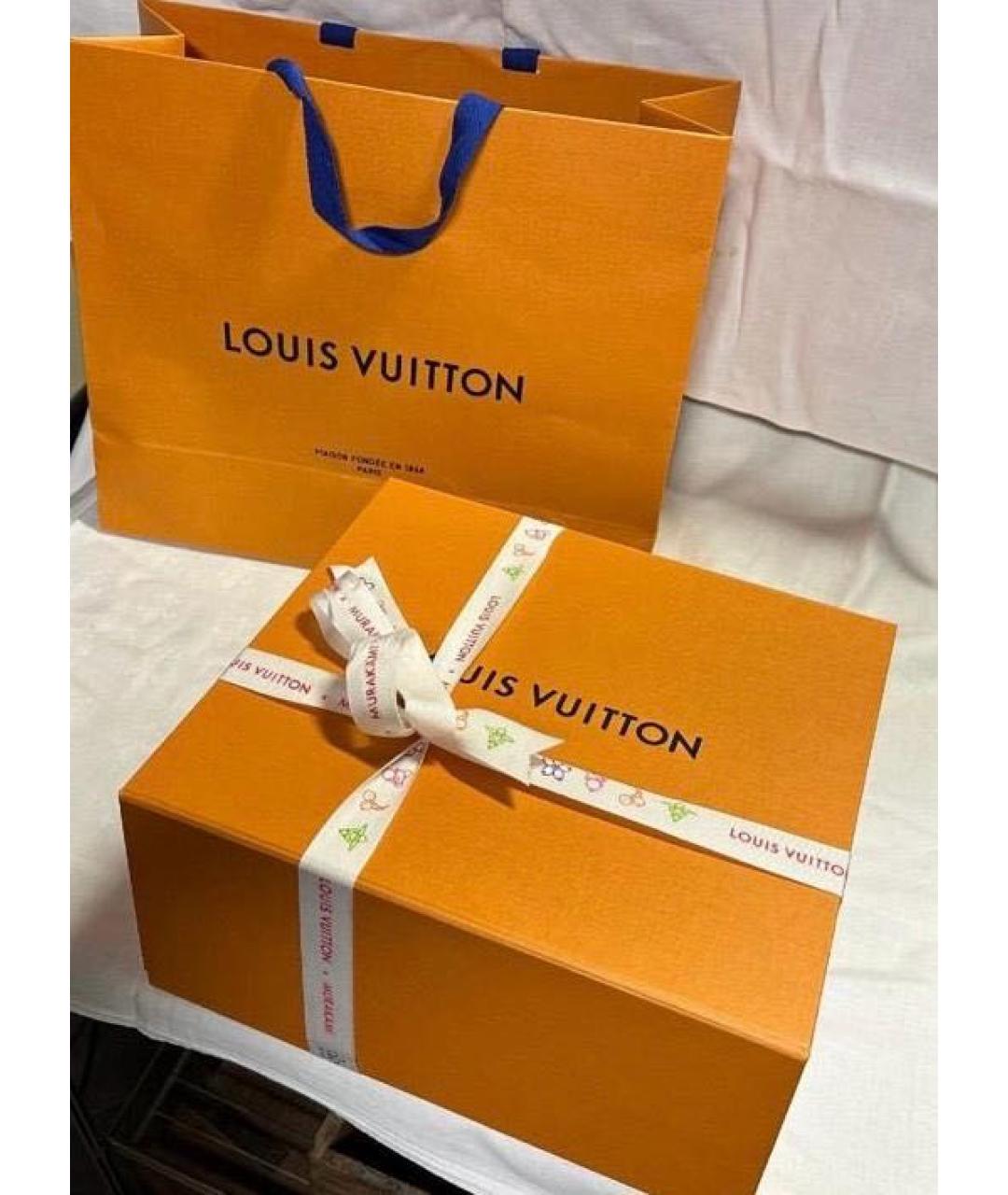 LOUIS VUITTON Белая кожаная сумка с короткими ручками, фото 6
