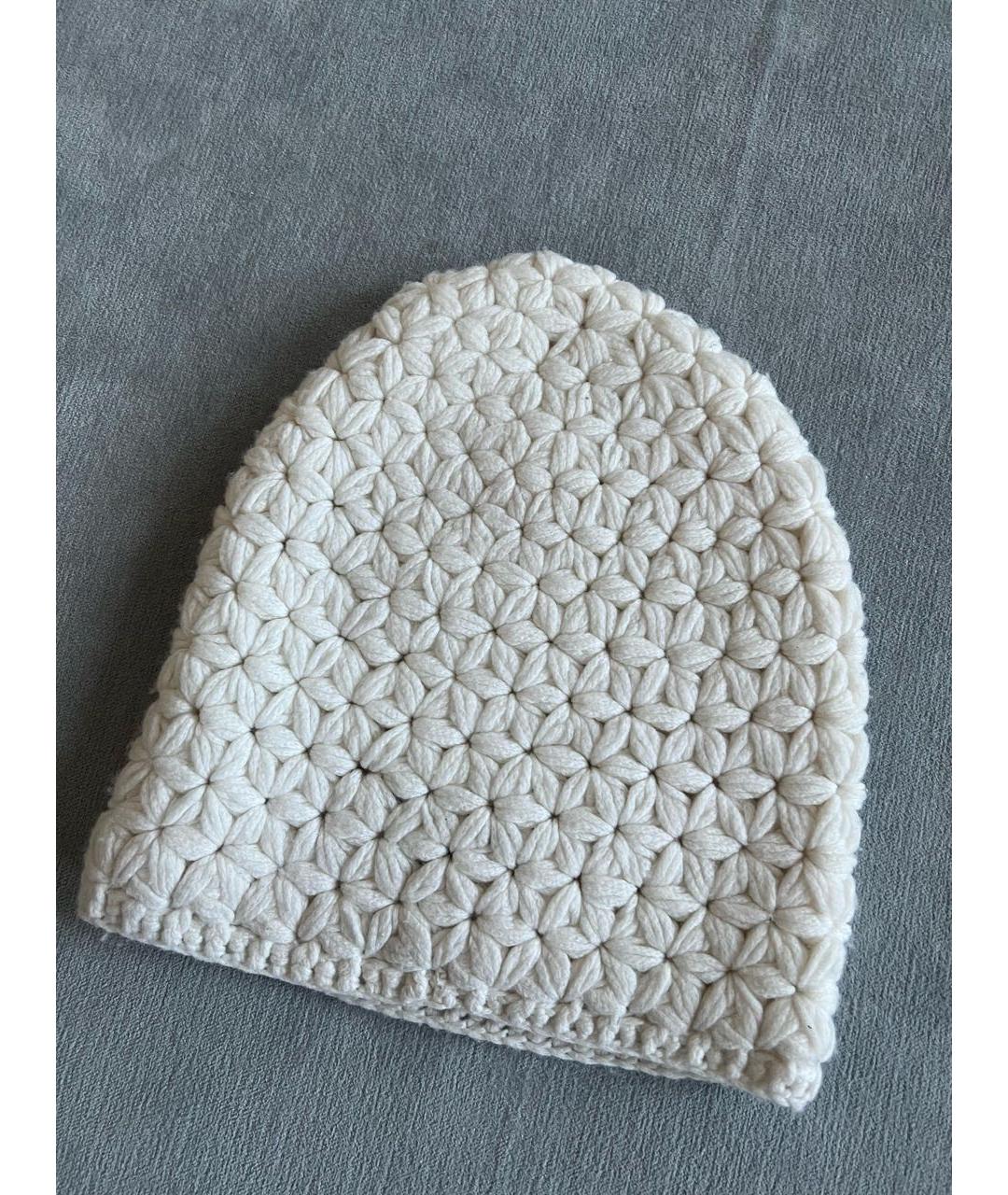 CHANEL Белая кашемировая шапка, фото 4