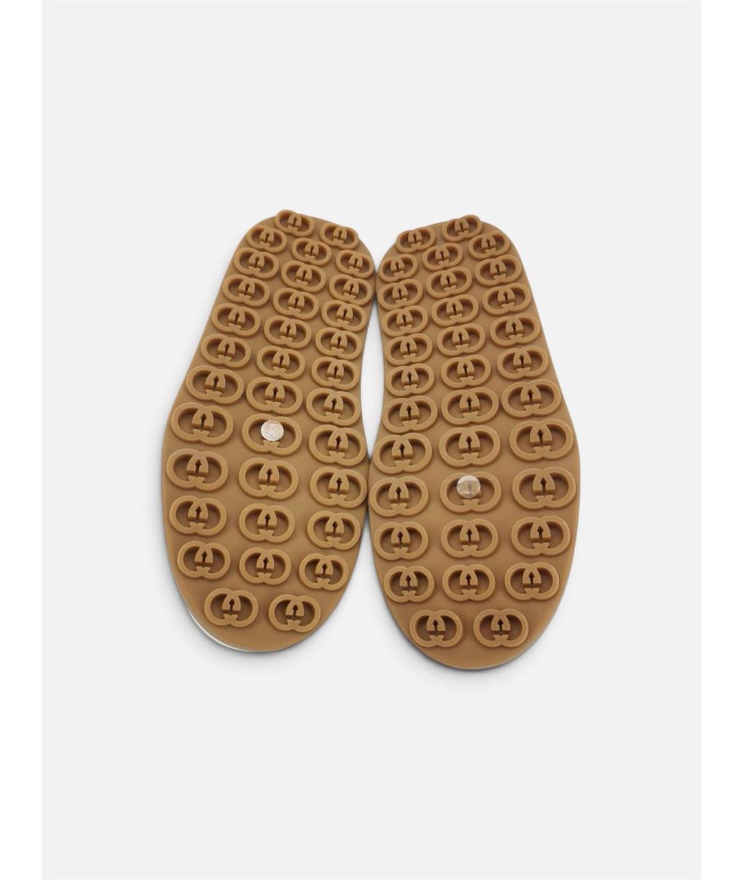 GUCCI Бежевые кеды, фото 5