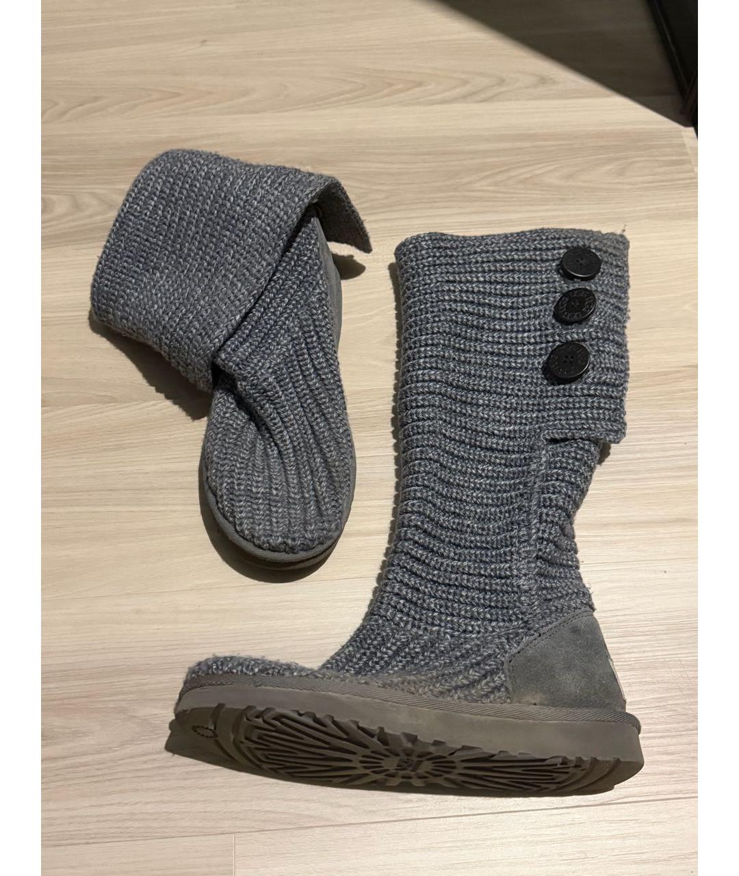 UGG Серые текстильные ботинки, фото 2