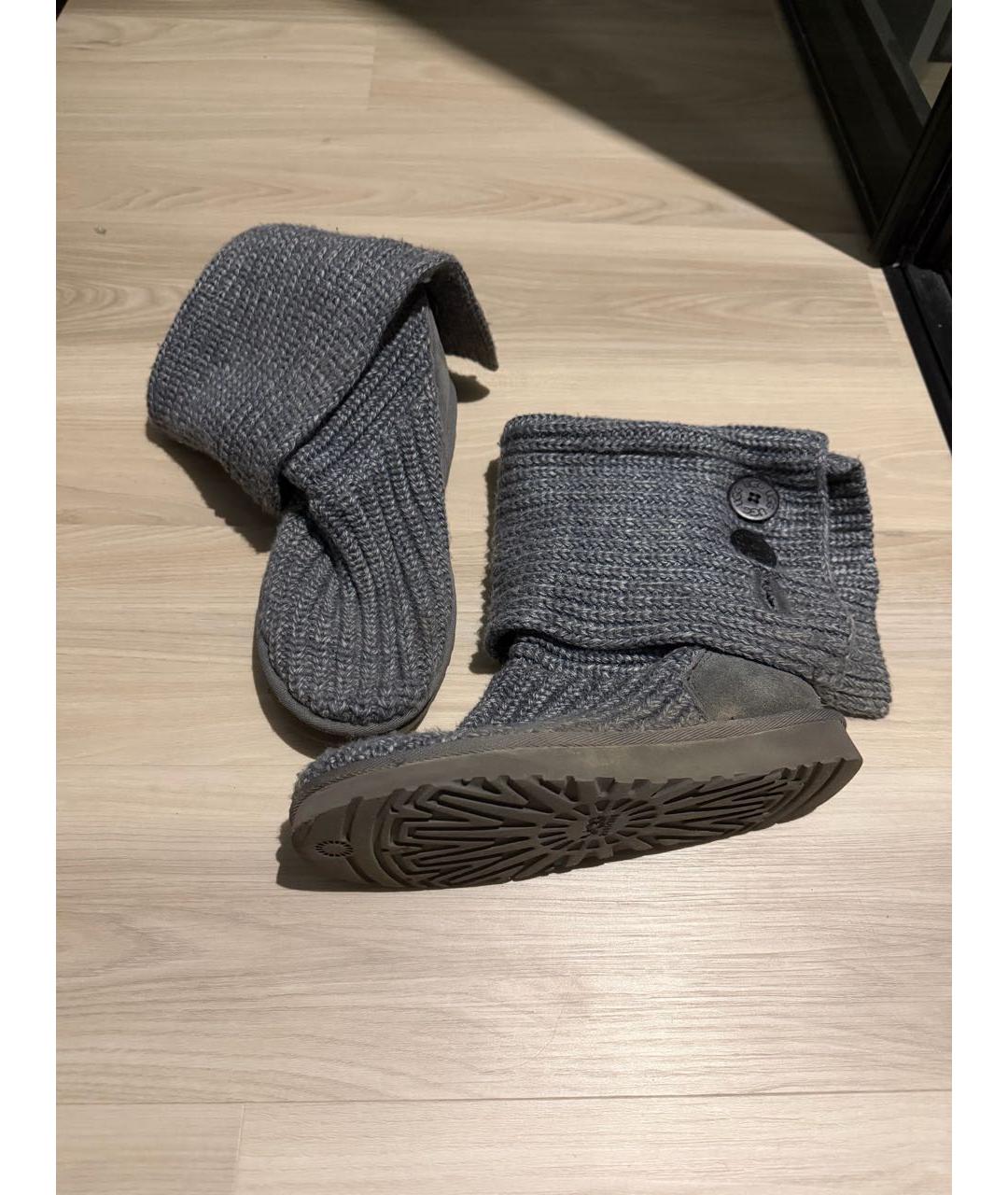 UGG Серые текстильные ботинки, фото 6