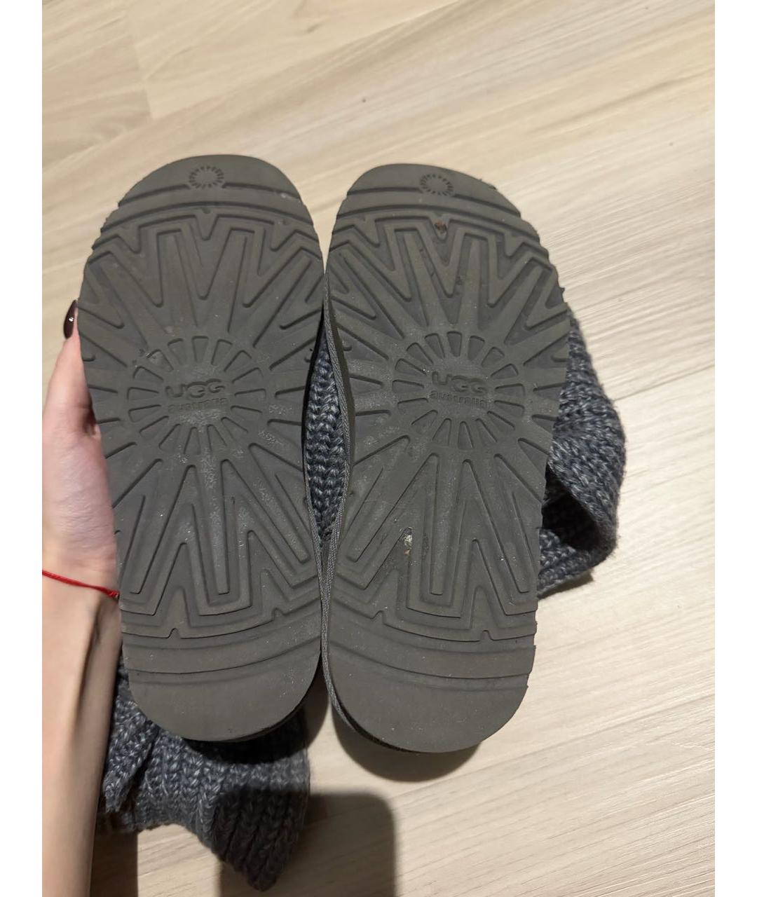 UGG Серые текстильные ботинки, фото 4