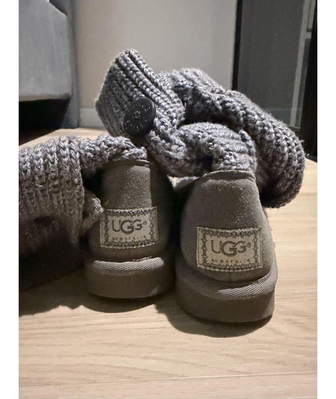 UGG Серые текстильные ботинки, фото 3