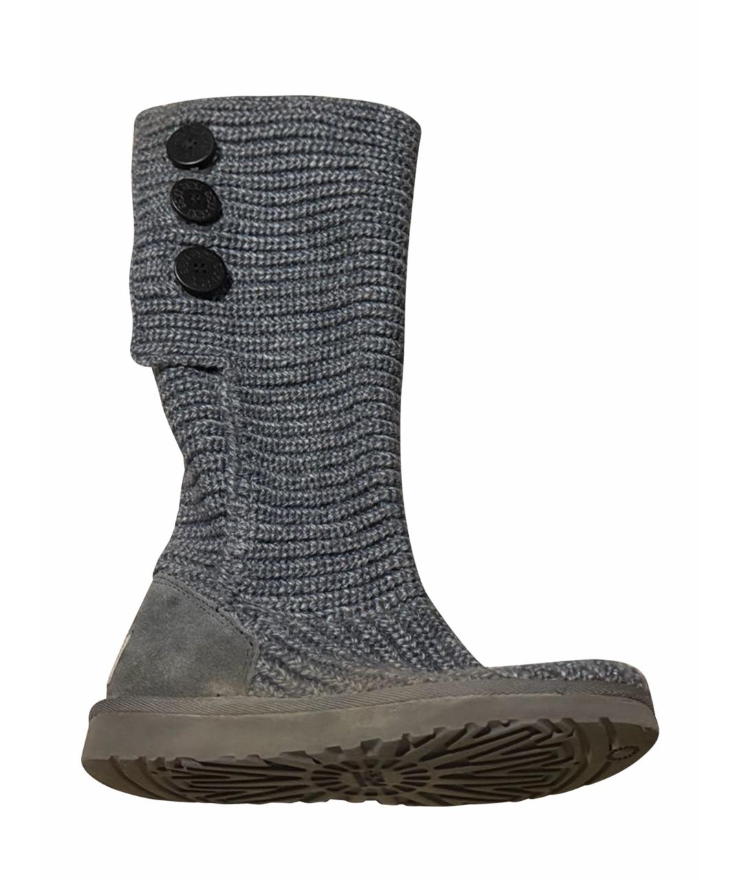 UGG Серые текстильные ботинки, фото 1