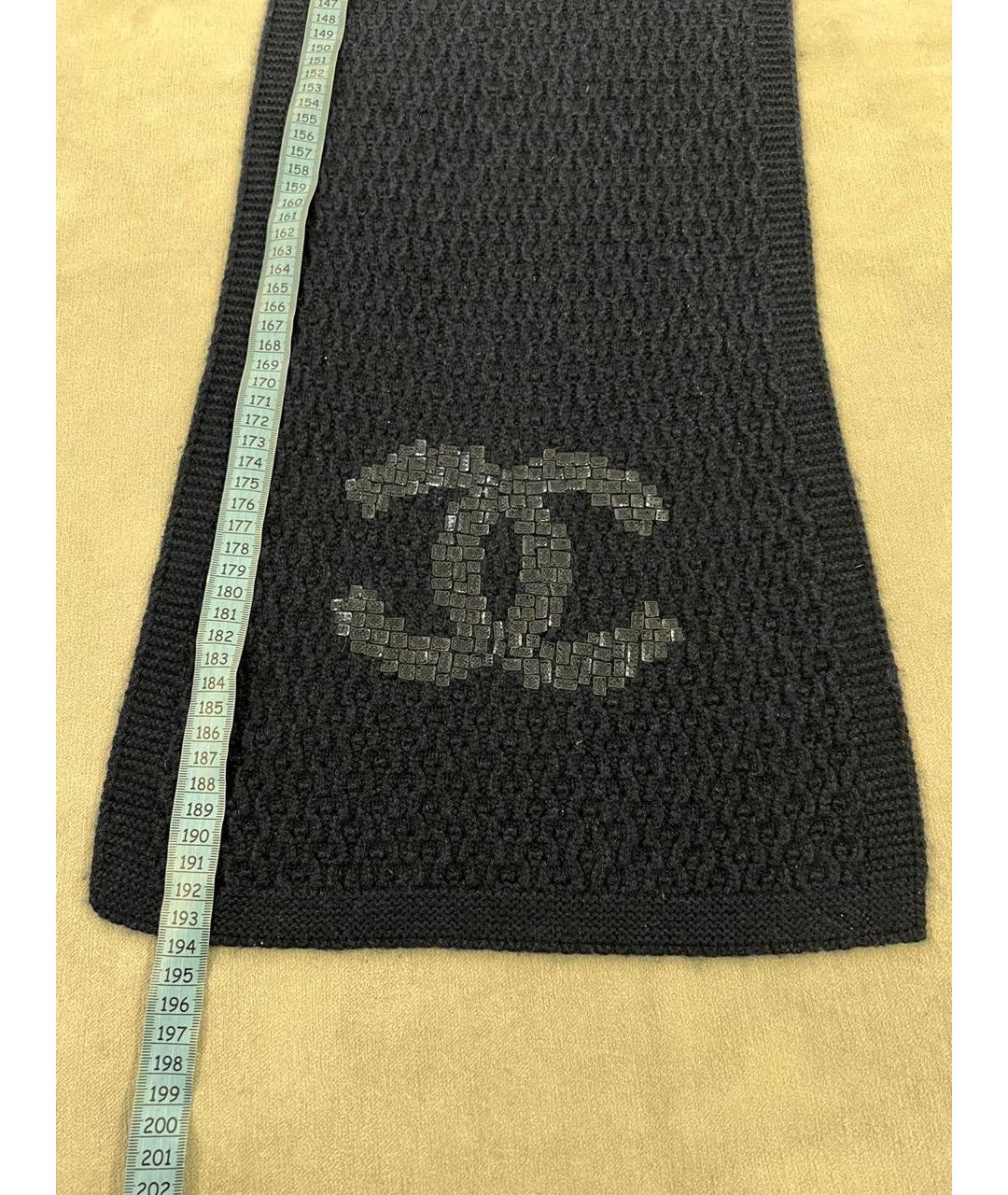 CHANEL Темно-синяя кашемировая шапка, фото 3
