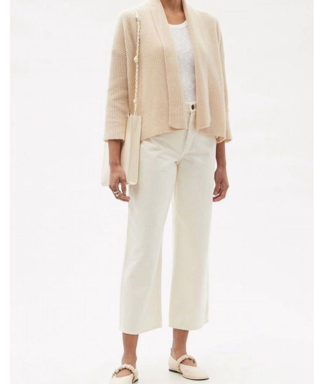WEEKEND MAX MARA Бежевый кашемировый кардиган, фото 8