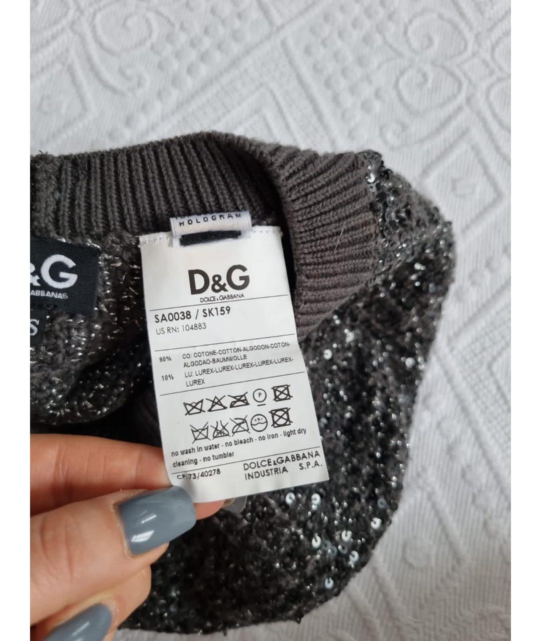 DOLCE&GABBANA Серая шапка, фото 8
