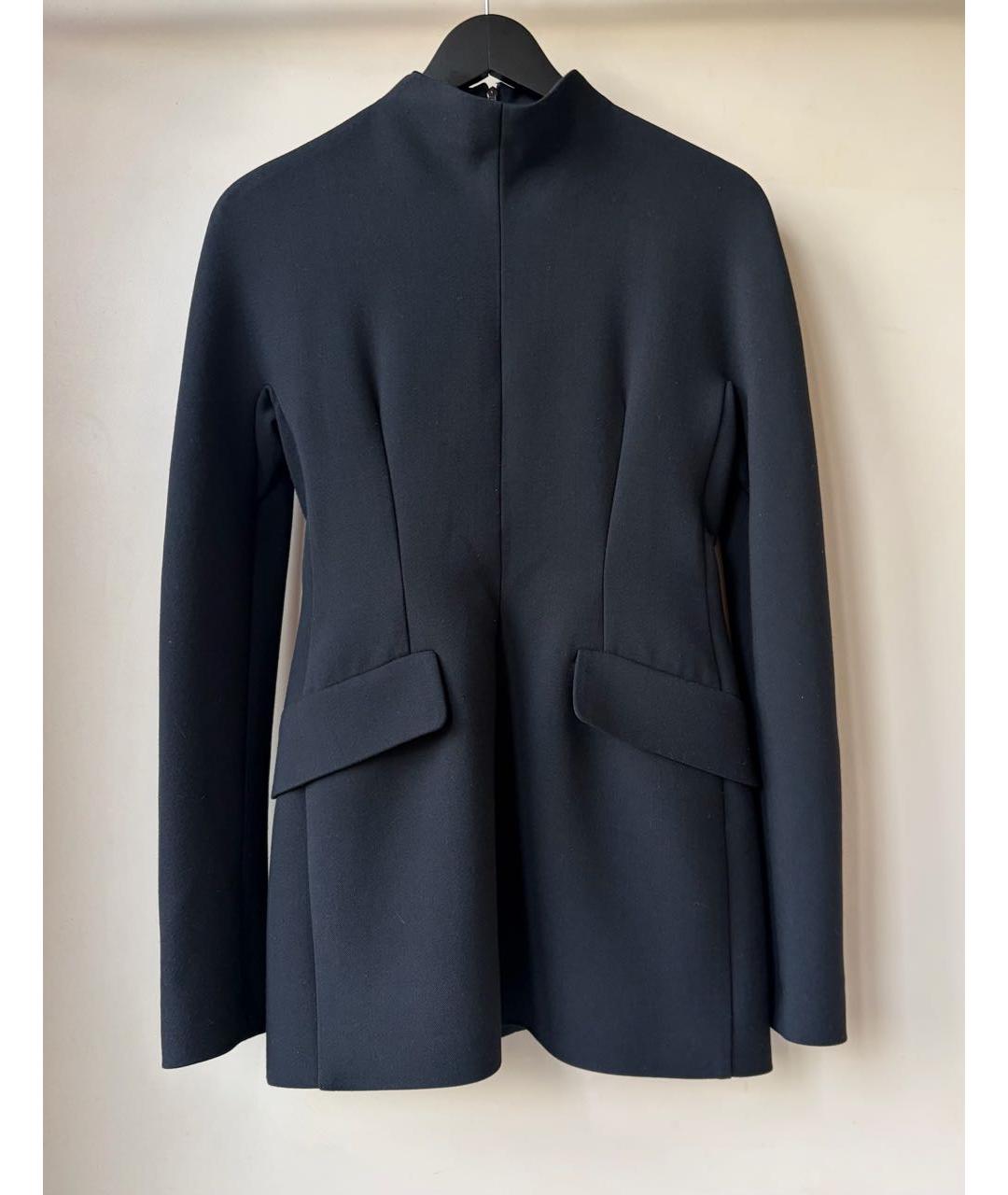 SPORTMAX Черное шерстяное повседневное платье, фото 2