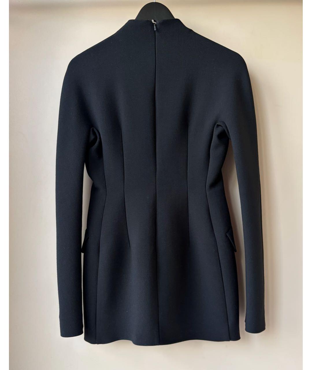 SPORTMAX Черное шерстяное повседневное платье, фото 3