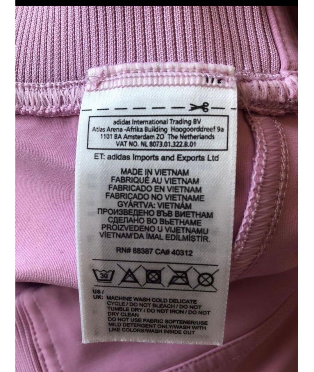 ADIDAS BY STELLA MCCARTNEY Розовые полиэстеровые спортивные брюки и шорты, фото 5