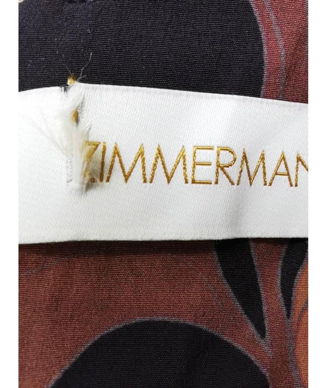 ZIMMERMANN Мульти шелковое повседневное платье, фото 4