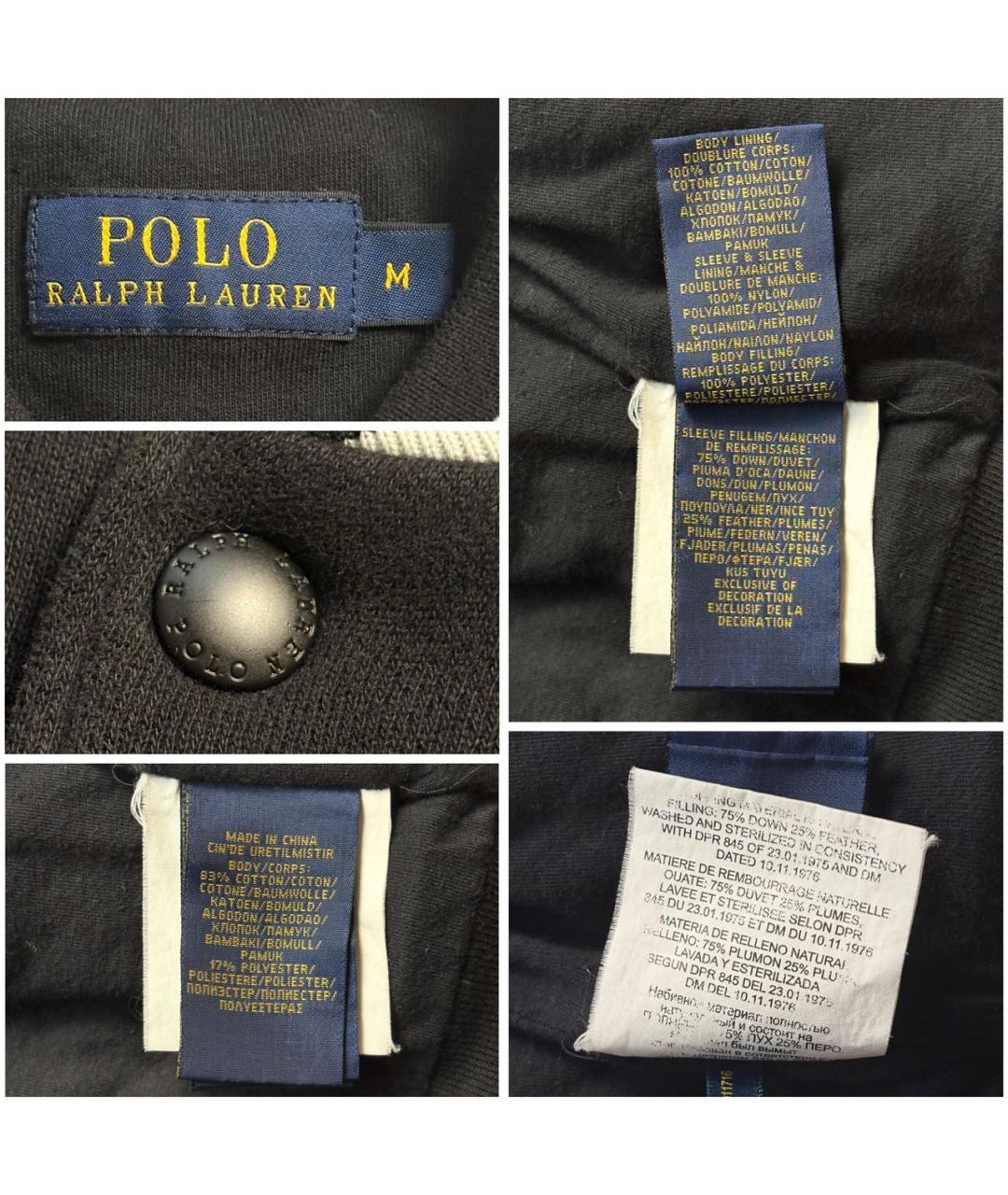 POLO RALPH LAUREN Черная хлопковая куртка, фото 5