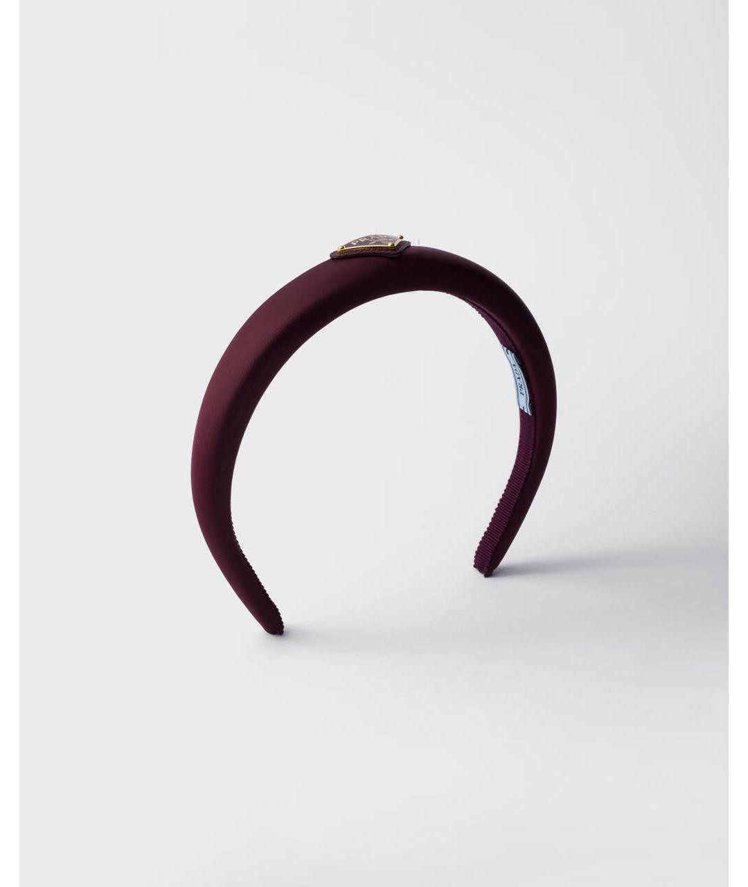 PRADA Бордовый ободок, фото 5