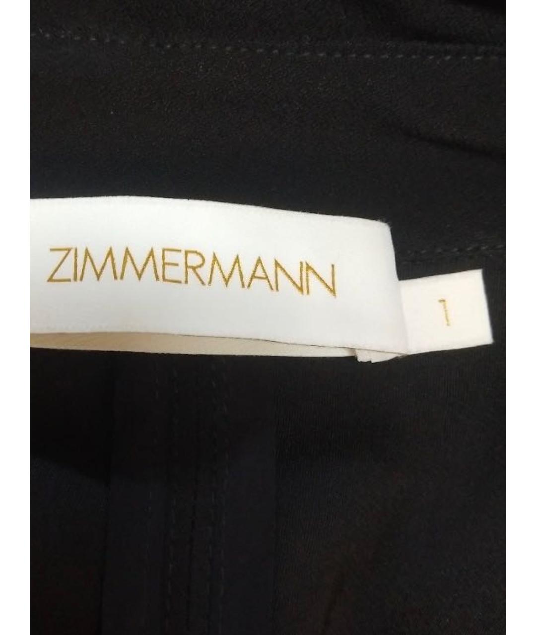 ZIMMERMANN Черное вискозное повседневное платье, фото 5