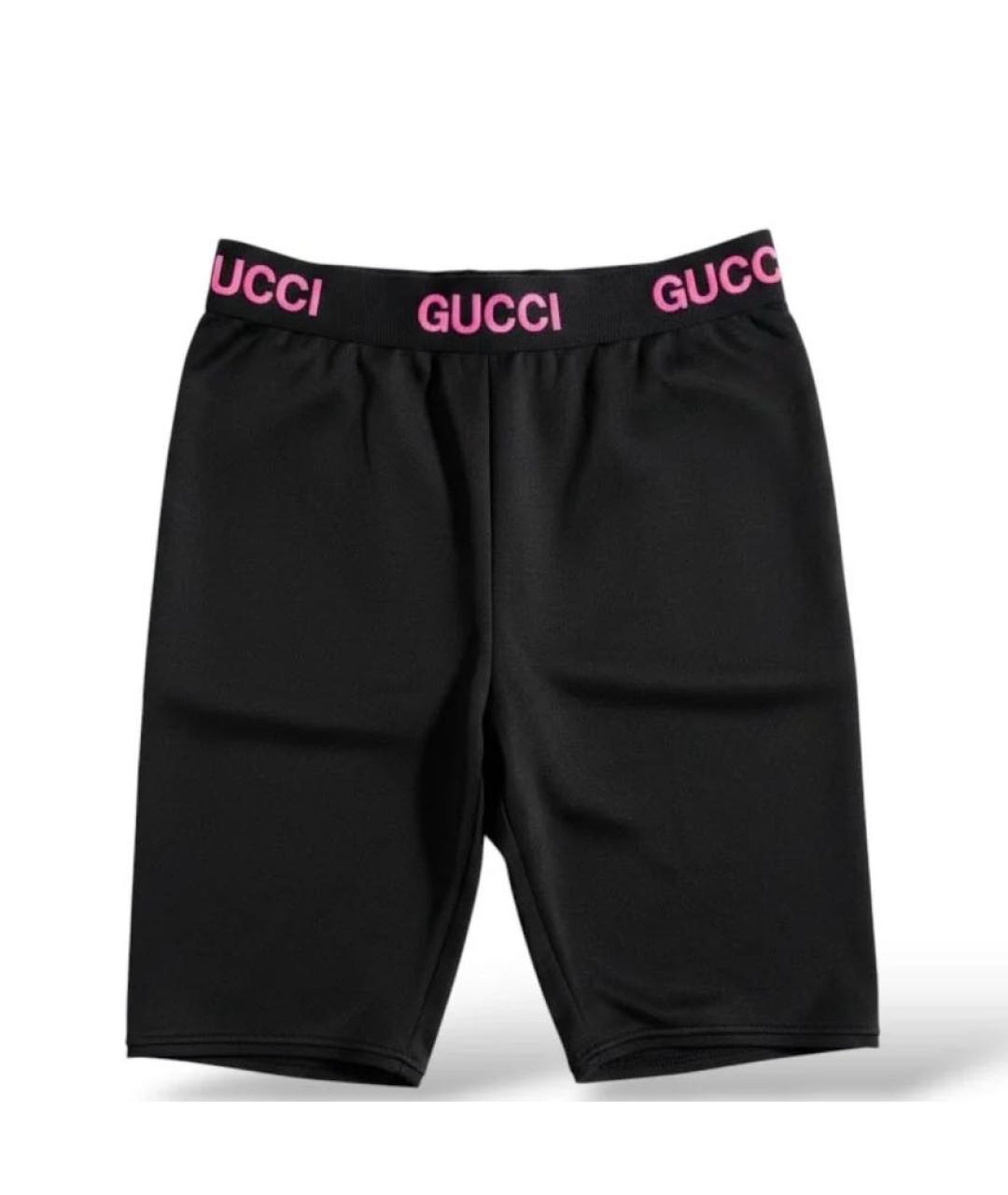 GUCCI Черные хлопковые леггинсы и велосипедки, фото 7
