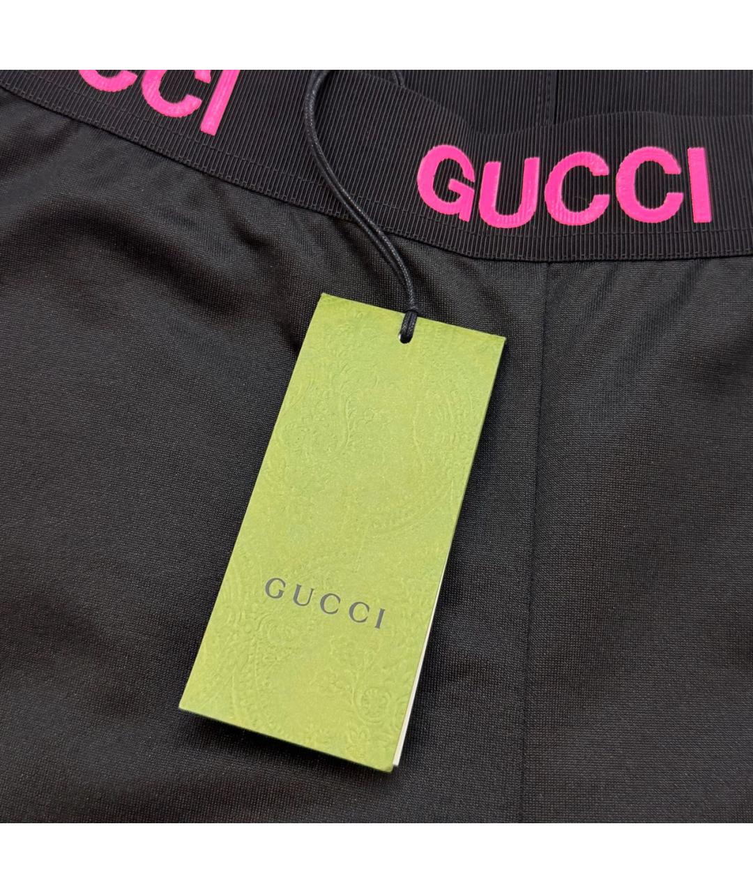 GUCCI Черные хлопковые леггинсы и велосипедки, фото 4