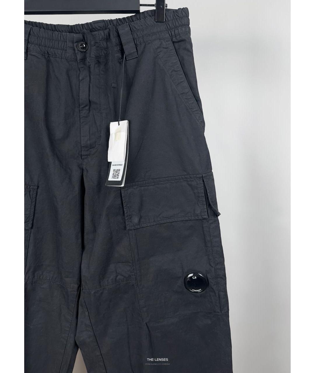 CP COMPANY Черные хлопковые повседневные брюки, фото 4