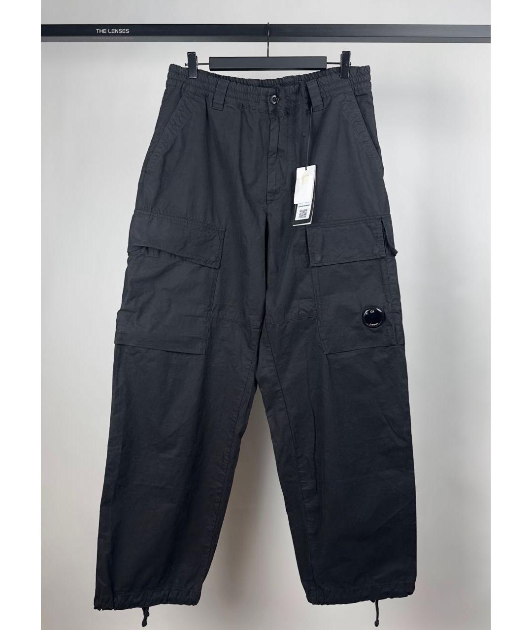 CP COMPANY Черные хлопковые повседневные брюки, фото 2