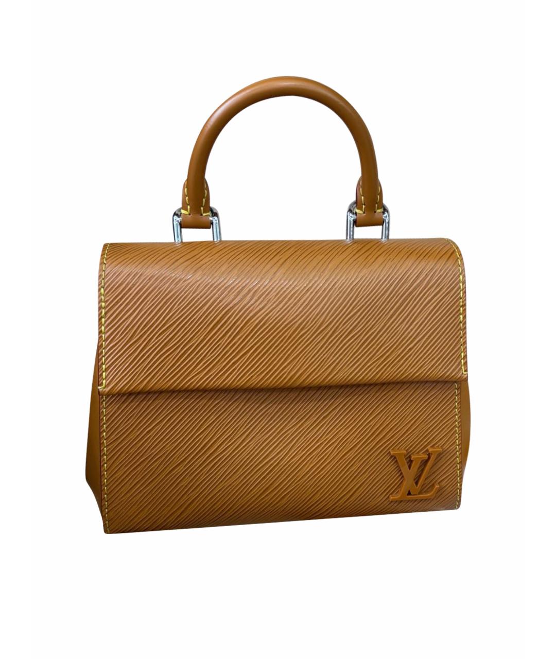 LOUIS VUITTON Коричневая кожаная сумка через плечо, фото 1