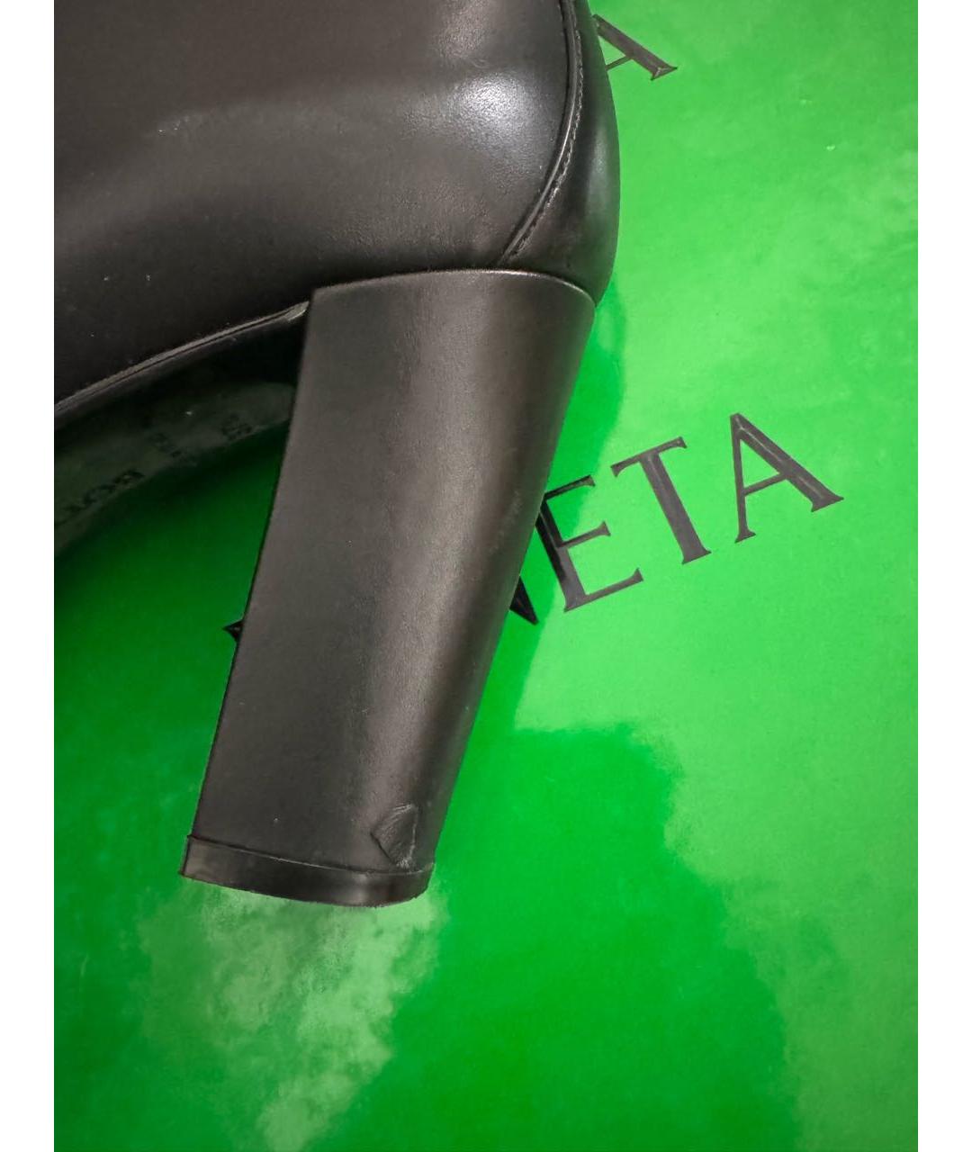 BOTTEGA VENETA Черные кожаные ботинки, фото 6