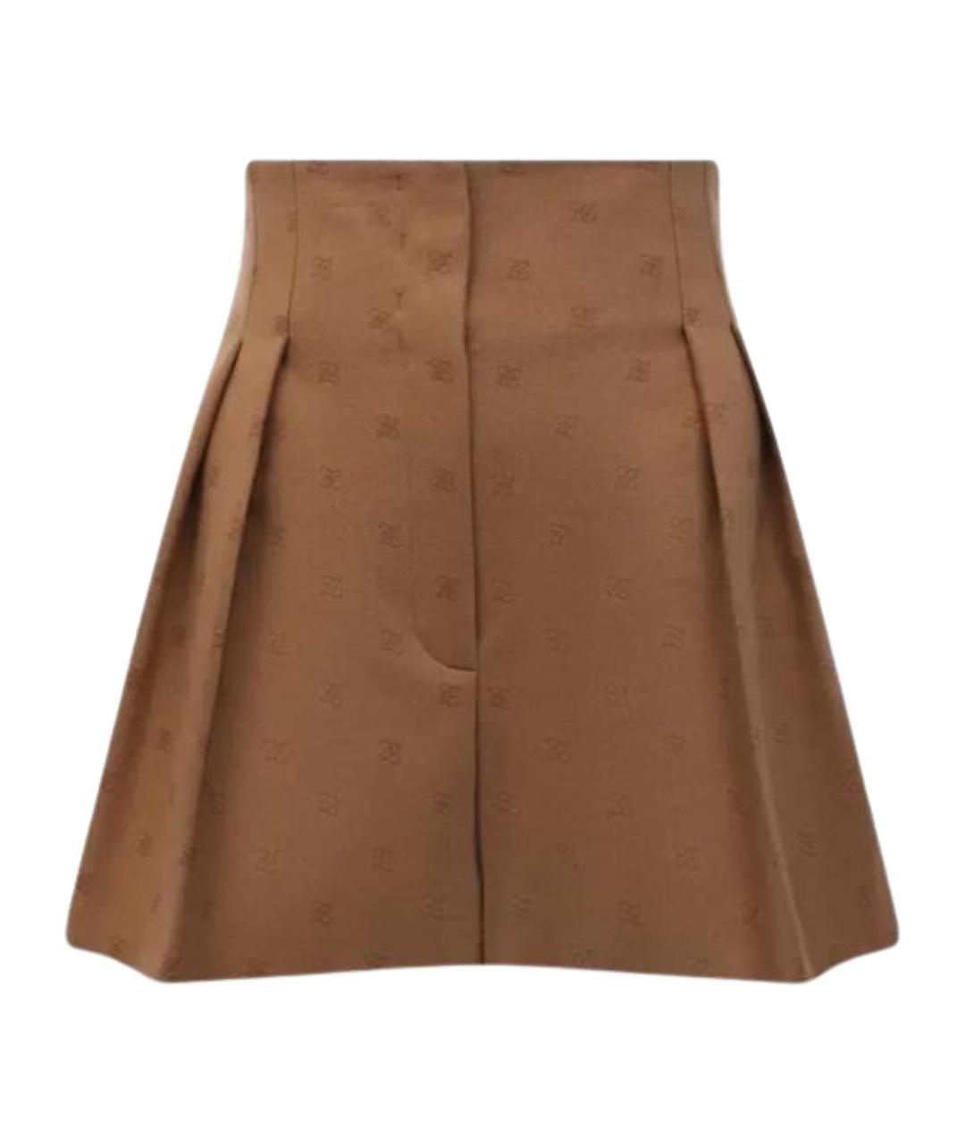FENDI Бежевые шерстяные шорты, фото 1
