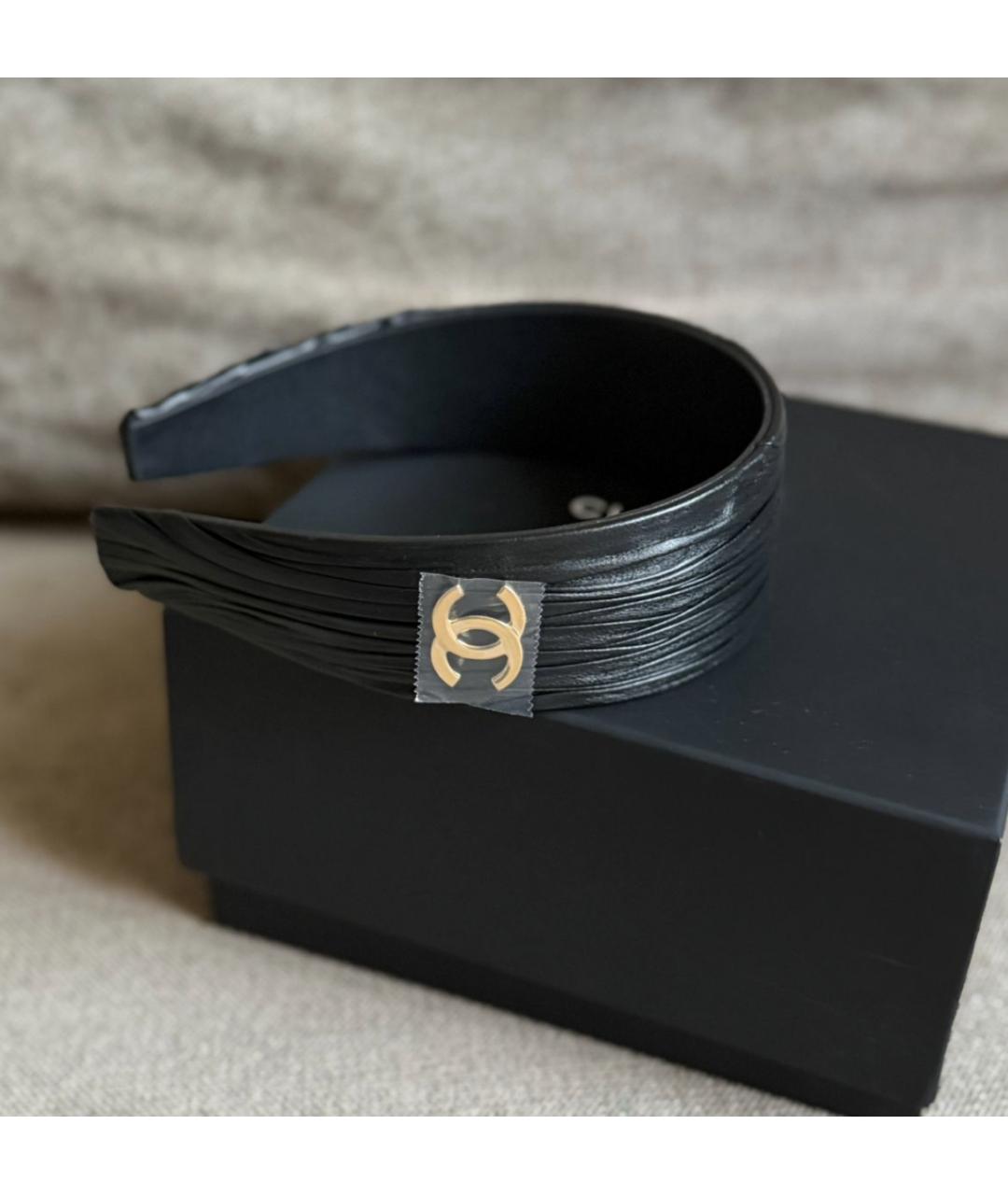 CHANEL Черный ободок, фото 2