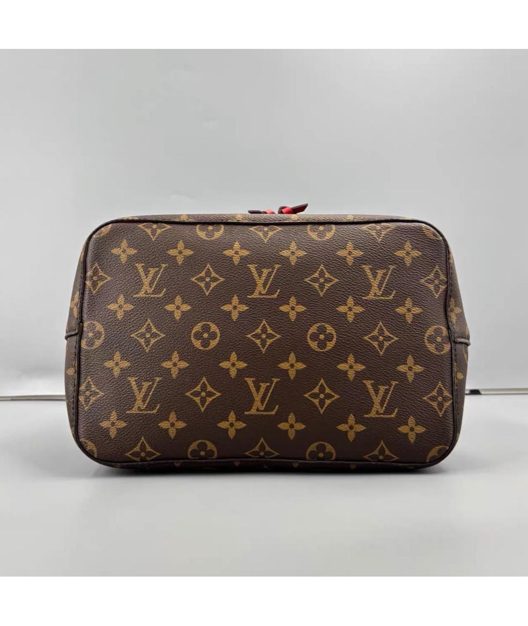 LOUIS VUITTON Коричневая кожаная сумка тоут, фото 3