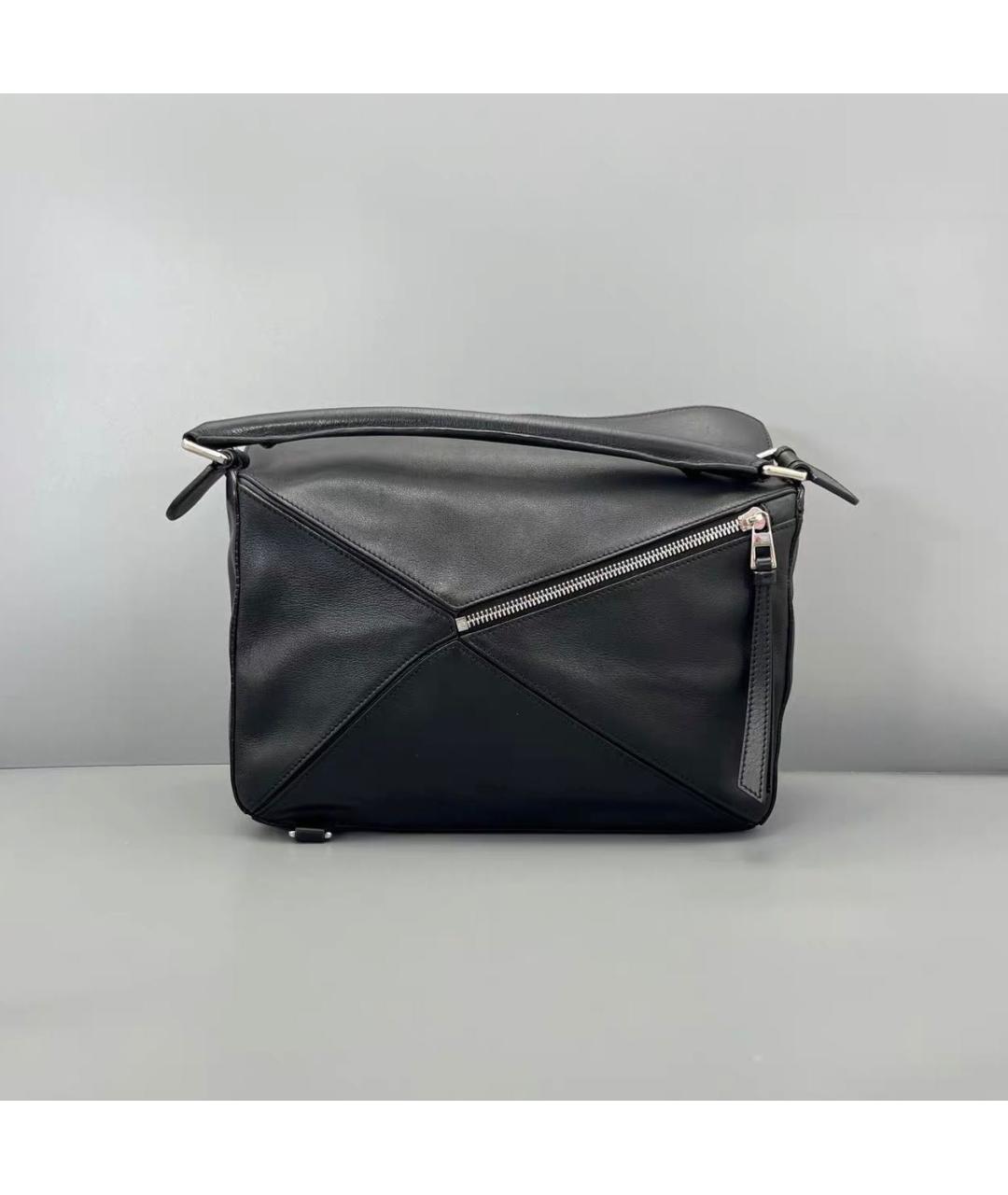 LOEWE Черная кожаная сумка через плечо, фото 2