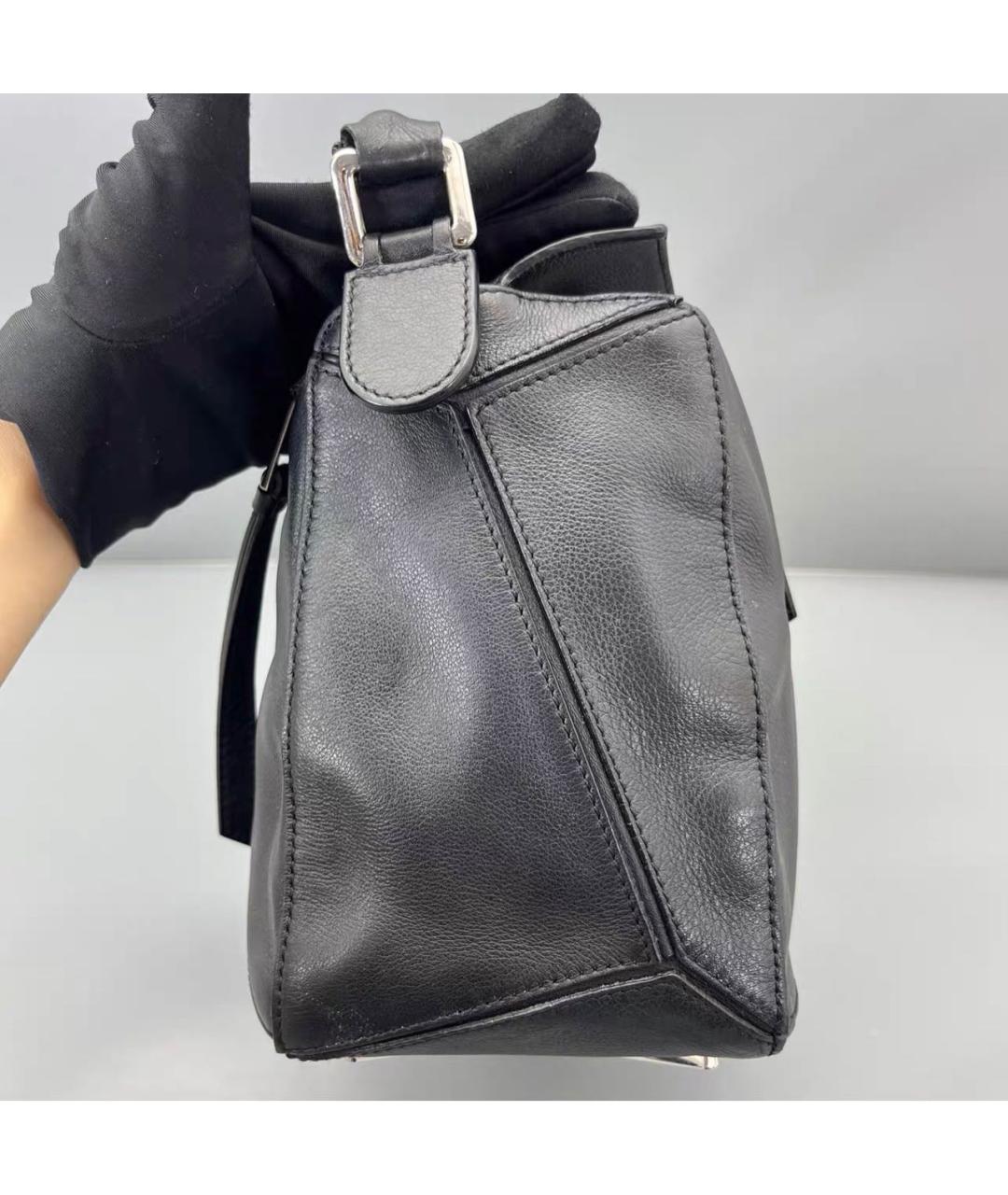 LOEWE Черная кожаная сумка через плечо, фото 3