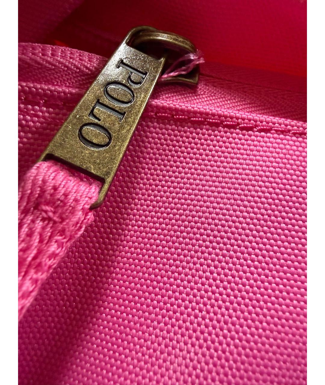 POLO RALPH LAUREN Розовый тканевый рюкзак, фото 4